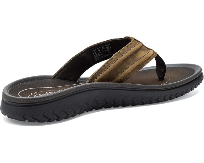 Кожаные шлепанцы Clarks Wesley Surf с подошвой из ЭВА