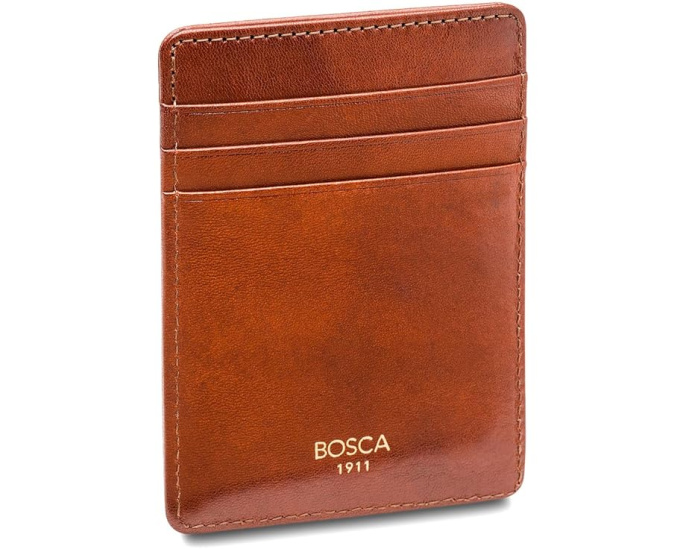 Bosca Front-Pocket Wallet кожаный кошелек Amber
