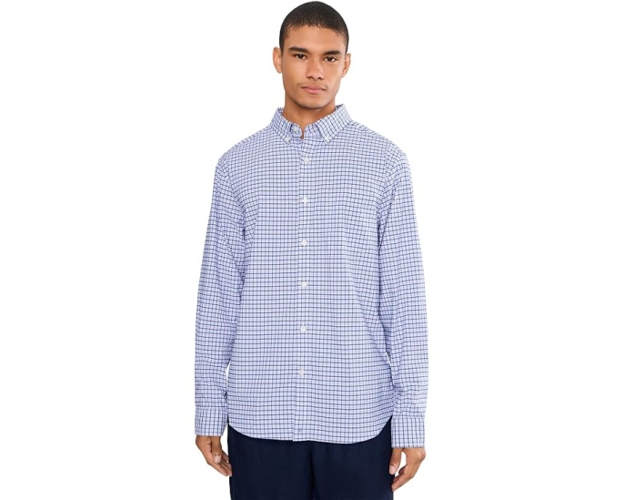 Рубашка Performance Cotton Tattersall от Vineyard Vines с охлаждающим нейлоном