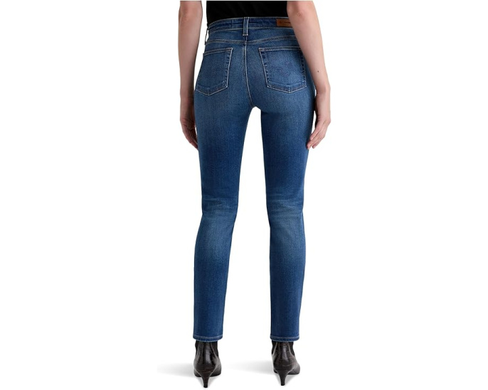 Джинсы AG Jeans Mari Mid Rise Slim Straight с зауженным силуэтом