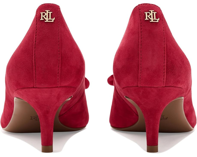 Туфли-лодочки Adrienne с бантом из замши Lauren Ralph Lauren