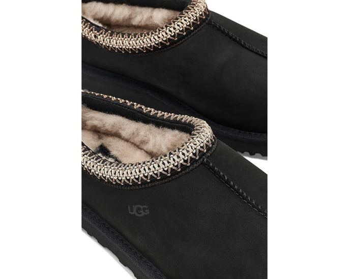 Слипоны UGG Tasman из нубука с мехом внутри