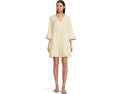 Хлопковое платье Cotton Dobby в ярус от Tommy Bahama с V-образным вырезом