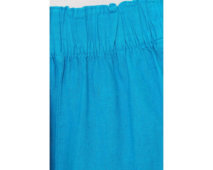 Free People брюки Day's End Cotton-Linen Pull-On бежевые