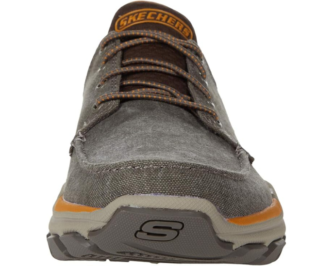 Relaxed Fit Respected Loleto от Skechers коричневые с парусиновым верхом