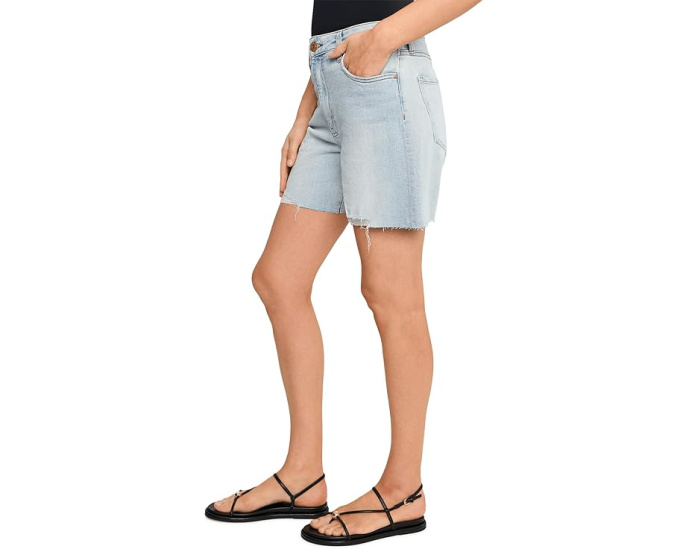 Джинсовые шорты Jenny High-Rise Short Basic Raw Hem от KUT from the Kloth с высокой посадкой