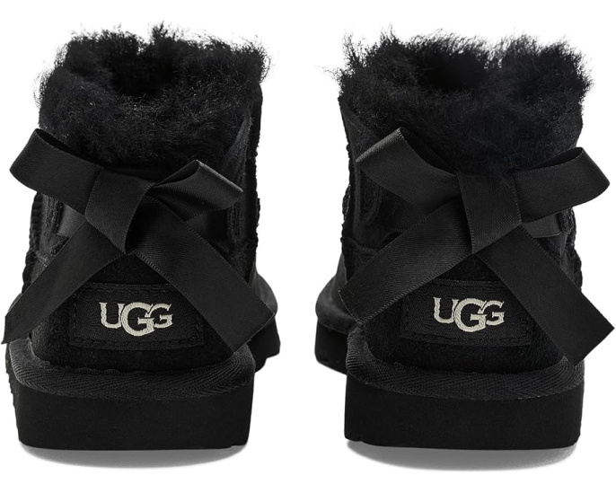 Детские угги UGG Ultra Mini Bailey Bow Black