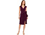 Adrianna Papell платье короткое V-Neck Crepe с бантом и боковым разрезом