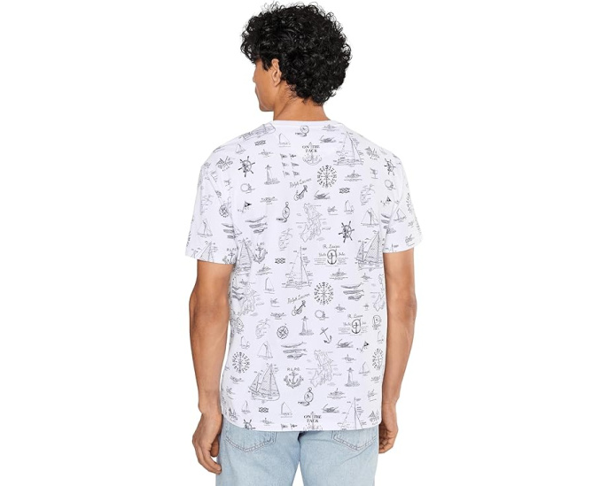 Футболка Polo Ralph Lauren Classic Fit Nautical Jersey с принтом
