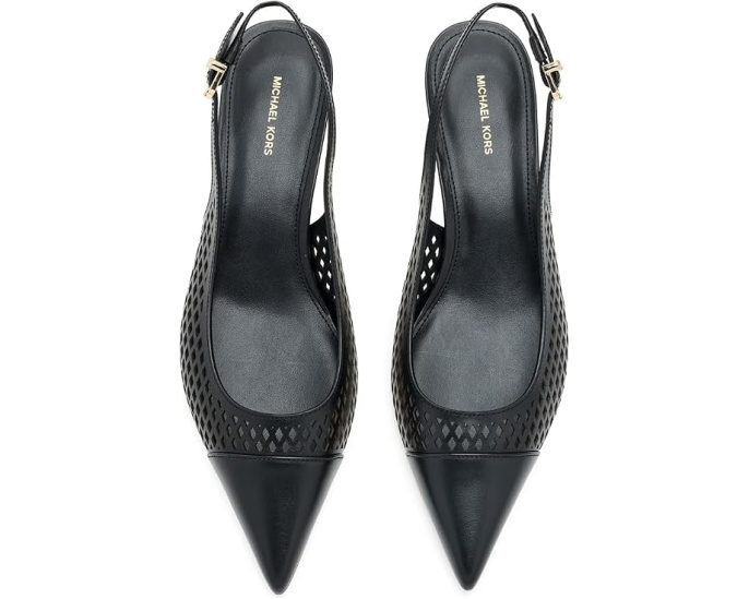 Туфли MICHAEL Michael Kors Amara Toe Cap Sling Pumps с мыском и киттеном