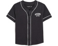 Футболка бейсбольная abercrombie kids Piped Baseball Tee розовая для детей старшего возраста