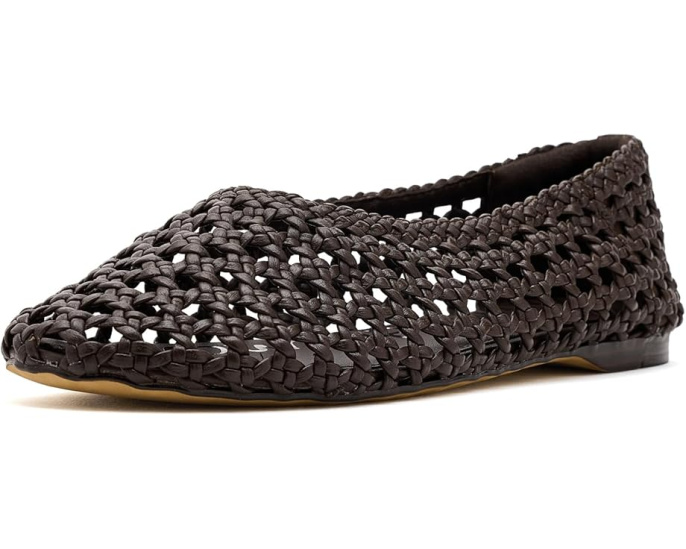 Балетки Sam Edelman Shira с плетеной кожей и квадратным носком