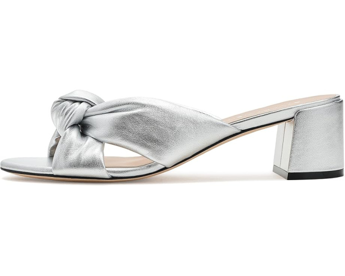 Сланцы Stuart Weitzman Soplaya Block Slide 50 на платформе из кожи