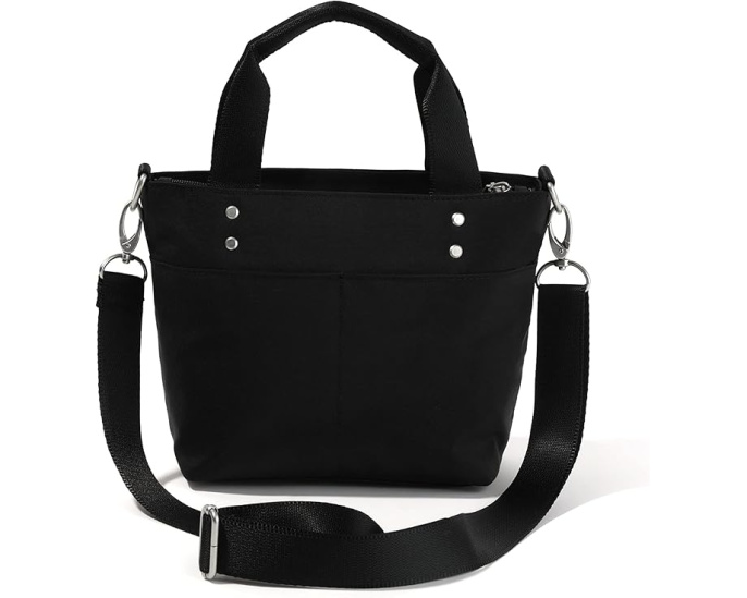 Мини-сумка тоут Baggallini Carryall с отстегивающимся ремнем и карманами