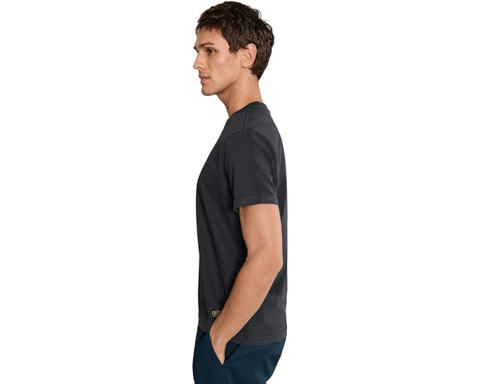 Футболка RVCA Midweight Label Short Sleeve повышенной плотности с этикеткой