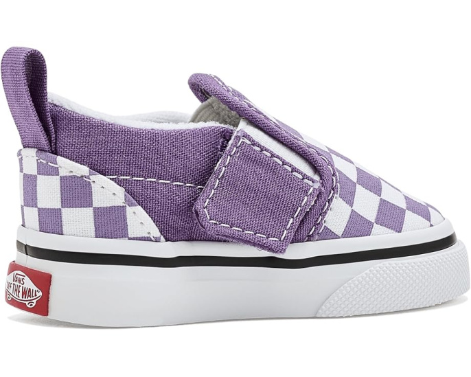 Детские кеды Vans Slip-On V клетчатые без шнуровки