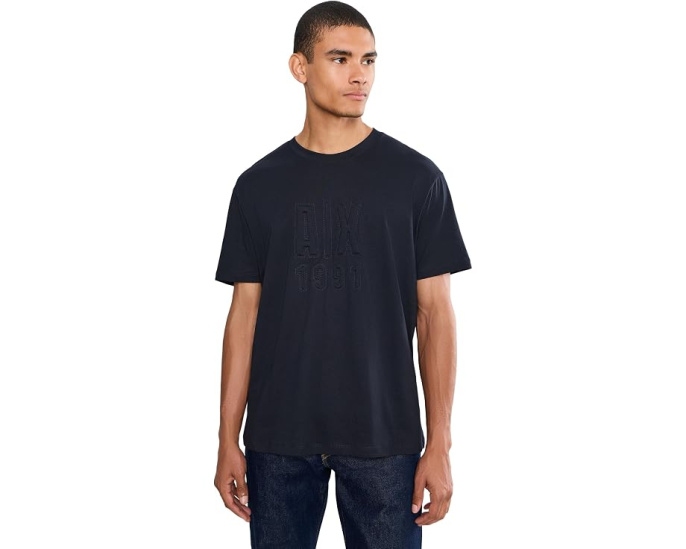 Armani Exchange футболка Short Sleeve Tonal 1991 с логотипом