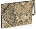 Кардхолдер AllSaints Hex Snake с карабином и тиснением под змею