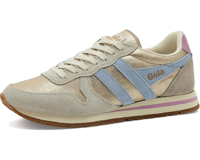 Кроссовки Gola Daytona Blaze с блестящими полосками и кожаным верхом