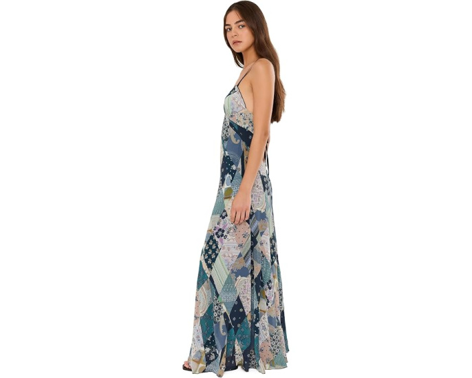 Макси платье Tis The Season Free People с принтом Storm Combo