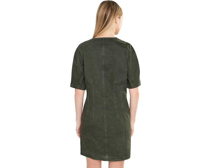 Платье Lilla P Washed Twill с длинным рукавом, деним