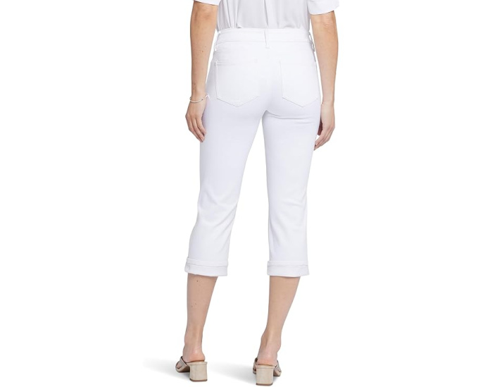 NYDJ Джинсы Petite Marilyn Crop Cuff в стиле Optic White