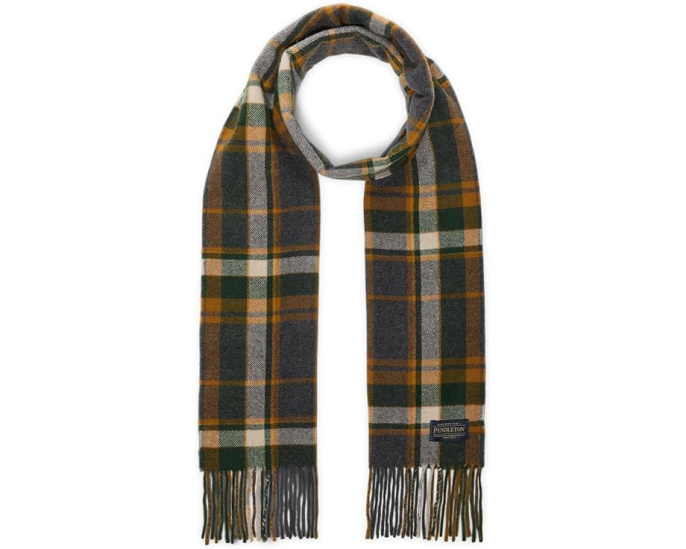 Шерстяной шарф Pendleton Whisperwool клетка черный