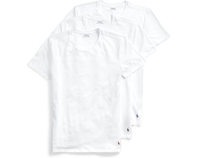 Футболки Polo Ralph Lauren Slim Fit с влагоотводящей тканью 3 штуки