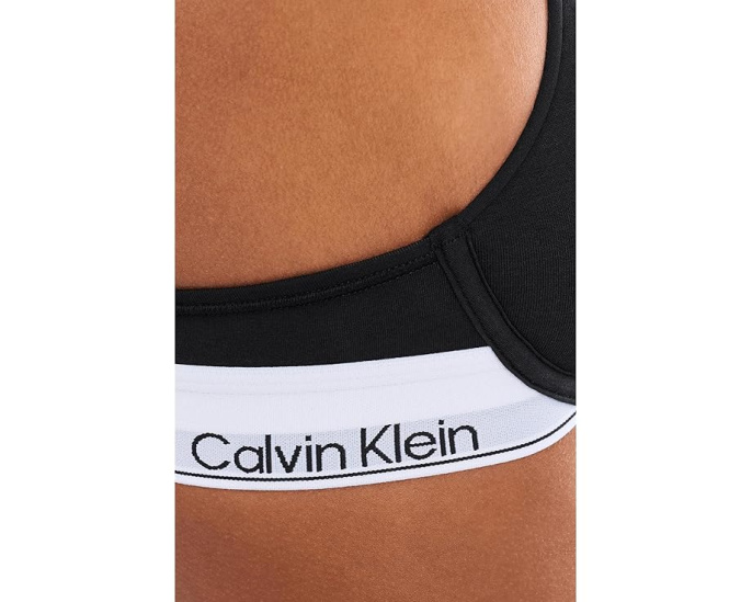 Хлопковый бюстгальтер-бралетт с глубоким вырезом Calvin Klein
