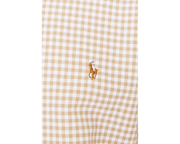 Клетчатая рубашка поло Polo Ralph Lauren Classic Fit Gingham Oxford Shirt