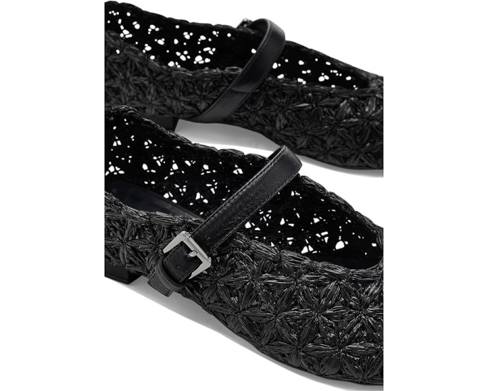 Бернардо Borden Raffia туфли из рафии с ремешком