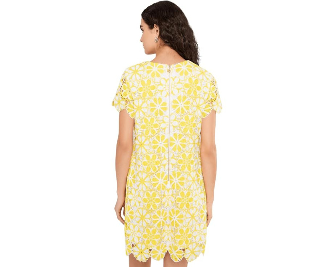 Платье Lilly Pulitzer Cortney Crochet Shift крючком с вырезом и бахромой