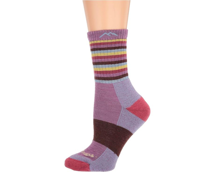 Носки Merino Wool Micro Crew Stripes Darn Tough Vermont с компрессионной подошвой