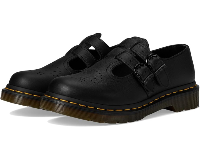 Туфли Dr. Martens 8065 Mary Jane с перфорацией и двумя ремешками