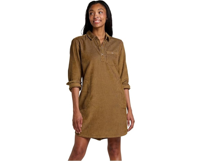 Платье Toad&Co Cascadia Popover с длинным рукавом из вельвета