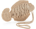 Madewell подвесной чехол для телефона Fish Pouch из соломки