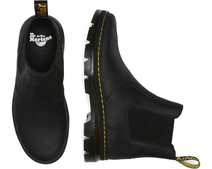 Челси Dr. Martens Embury с прочной кожей и выраженным протектором