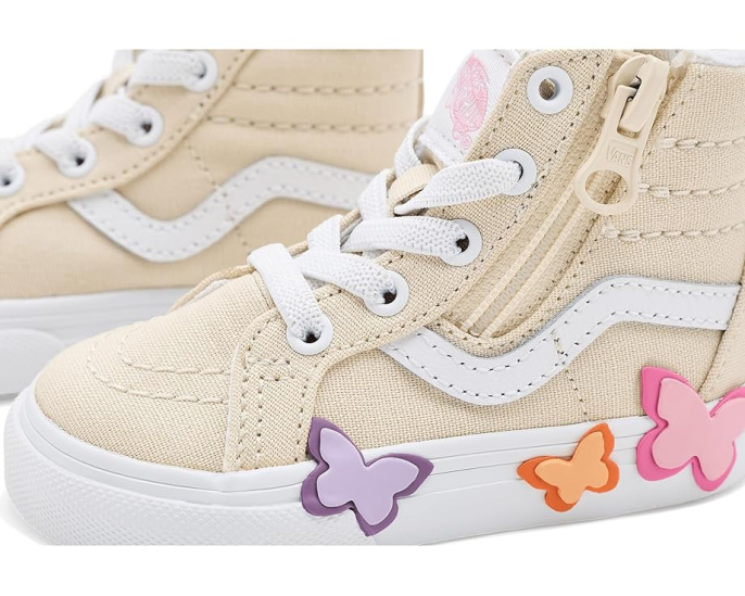 Детские кроссовки Vans Kids SK8-Hi Reissue Zip Butterfly с молнией
