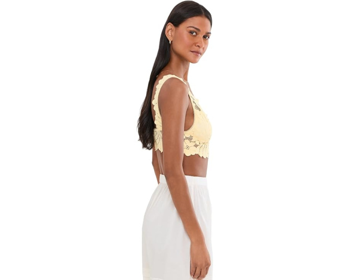Бюстгальтер-бралетт Petal Party Plunge с кружевным декором Free People