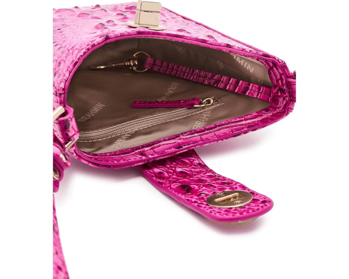 Кроссбоди Marley от Brahmin с текстурированной кожей и регулируемым ремнем