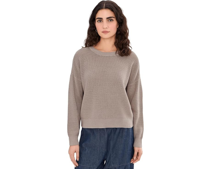 Свитер Eileen Fisher с круглым вырезом из перуанского хлопка