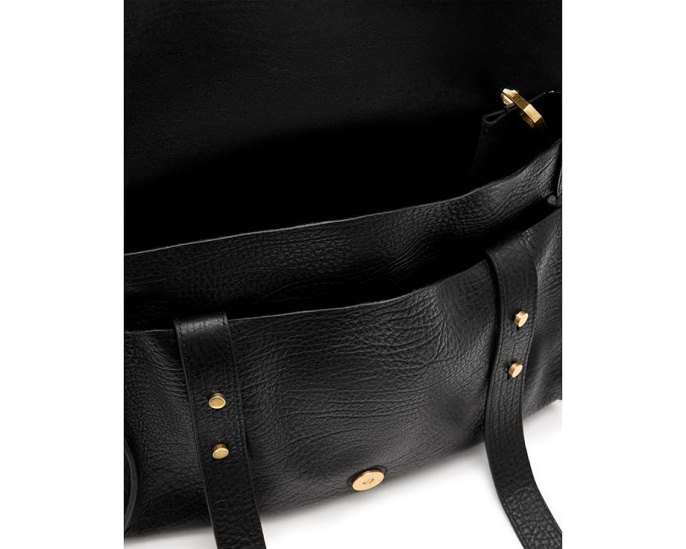 Сумка AllSaints Ursa Grain Satchel из кожи