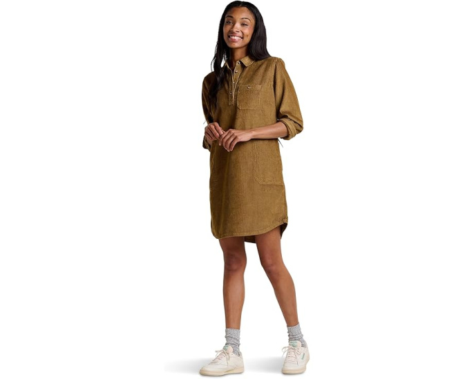 Платье Toad&Co Cascadia Popover с длинным рукавом из вельвета