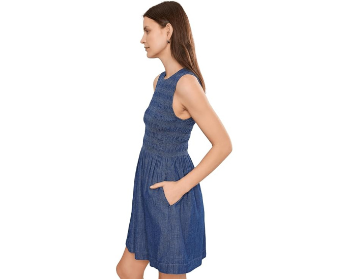 Мини платье Madewell Smocked с воланами