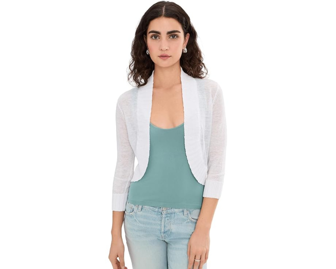 Кардиган Bolero Petite NIC+ZOE из черного оникса