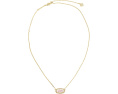 Кулон Kendra Scott Elisa Pave Frame на короткой цепочке с ракушкой