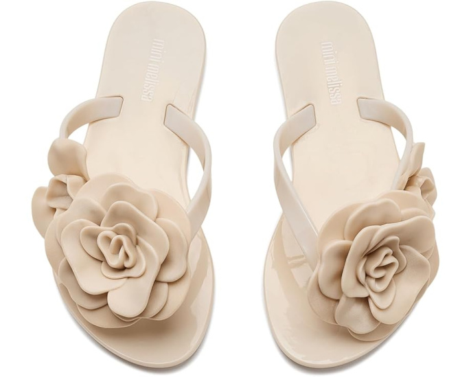 Сандалии Mini Melissa Harmonic Petals с цветочным апплике