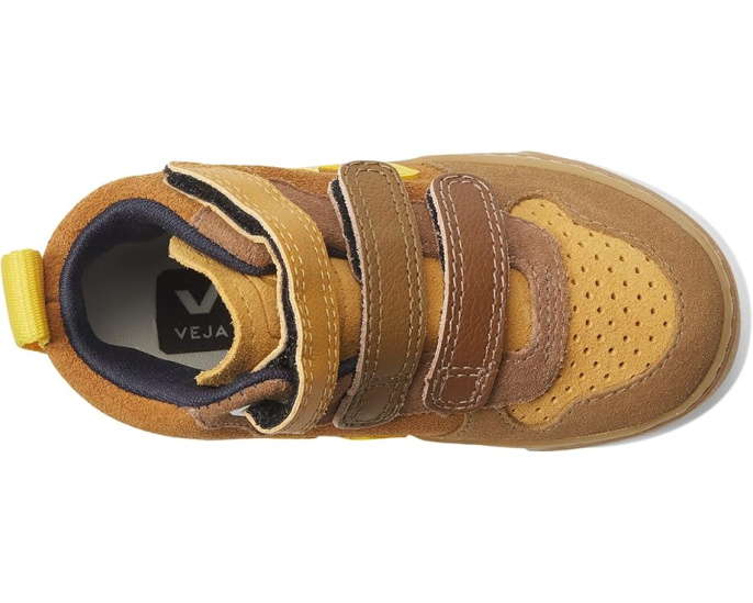 Кроссовки VEJA Small V-10 M Suede для малышей с кожаным верхом и липучкой