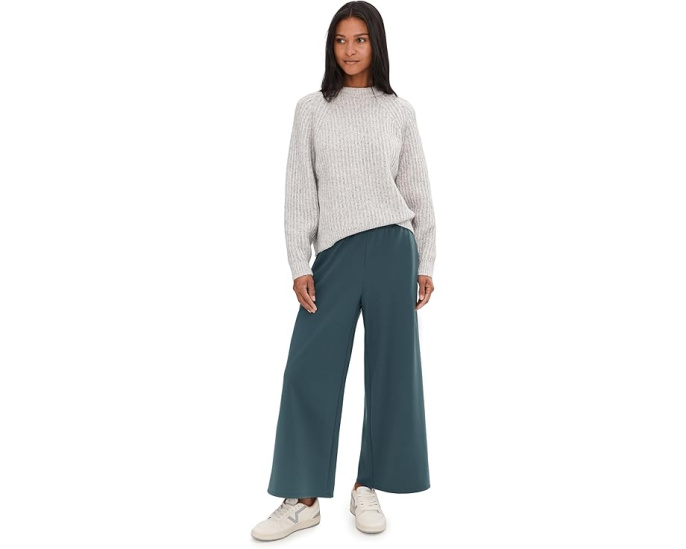 Широкие брюки с манжетами из легкого полотна Ponte Eileen Fisher