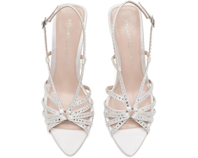 Босоножки Stuart Weitzman Carlyle Sandals 85 с квадратным мысом